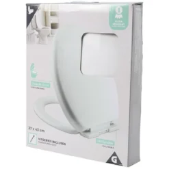 Abattant WC blanc avec frein de chute