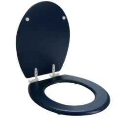 Abattant WC en bois bleu taille universelle