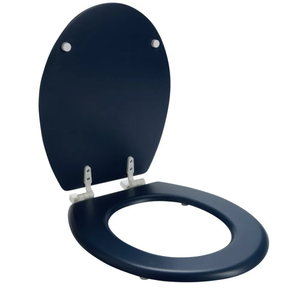 Abattant WC en bois bleu taille universelle