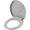 Abattant WC gris avec frein de chute