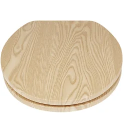 Abattant WC motif bois