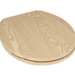 Abattant WC motif bois