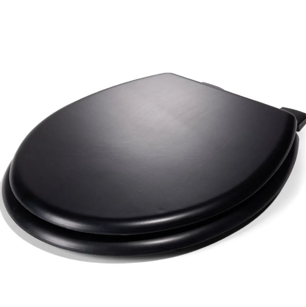 Abattant WC universel en bois noir