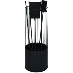 Accessoires cheminée x4 avec support