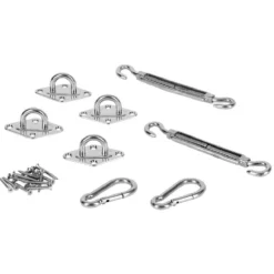 Accessoires de fixation pour voile d'ombrage acier