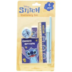 Accessoires papeterie 6 pièces Stitch