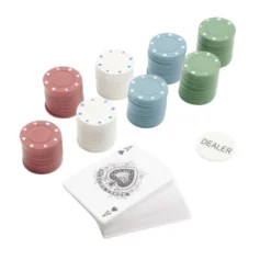 Accessoires pour poker 100 jetons et 1 jeu de cartes