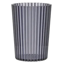 Accessoires salle de bain x5 plastique noir transparent