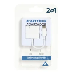 Adaptateur USB-C et jack 2 en 1