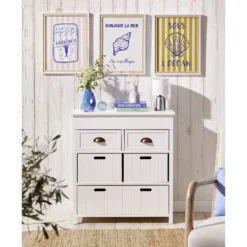 Affiche décorative x3 thème bord de mer 30x40cm (4 modèles)