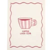 Affiche déco x3 papier petit-déjeuner 30x40cm (3 modèles)