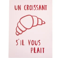 Affiche déco x3 papier petit-déjeuner 30x40cm (3 modèles)