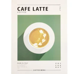 Affiche déco x3 papier petit-déjeuner 30x40cm (3 modèles)