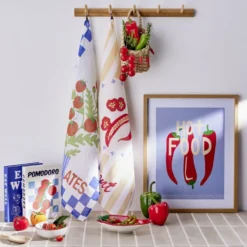 Affiche déco x3 papier thème cuisine 30x40cm (4 modèles)