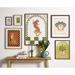 Affiche déco x3 papier thème tropical 10x15cm (4 modèles)