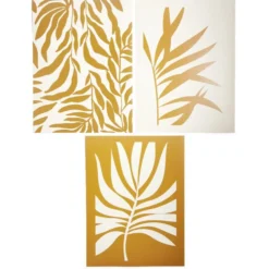 Affiche papier beige et orange 30x40cm