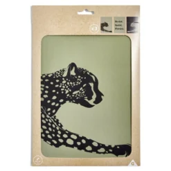 Affiche papier x3 thème guépard noir et gris 30x40cm