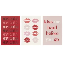 Affiche x3 thème amour 10x15cm (2 modèles)