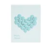Album photo motif coeur 21x26cm - 2 modèles rose ou bleu