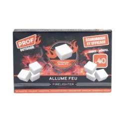 Allume feu cube marron