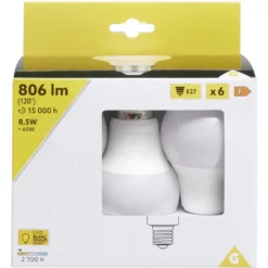 Ampoule LED A60 E27 806lm 8,5W