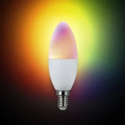 Ampoule LED connectée couleurs changeantes RGB 200° E14 470lms 4,5W