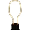 Ampoule LED E27 néon forme ampoule ovale jaune H15,5cm