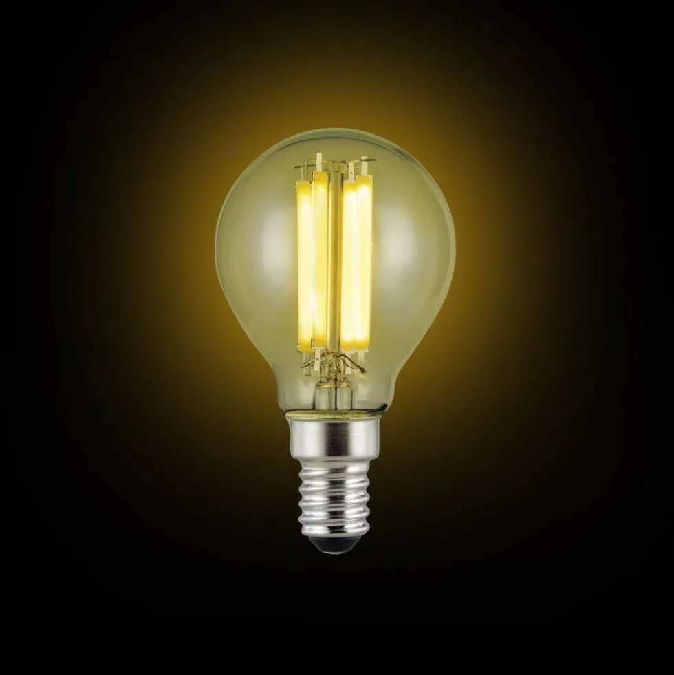 Ampoule LED filament E14 470lm 2,2W=40W blanc chaud x3