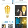 Ampoule longue ambrée LED connectée E27 40 W