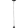Ampoule suspendue câble noir E27 Ø6xH120cm