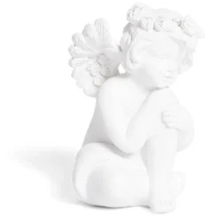 Ange décoratif plastique blanc - 6 modèles