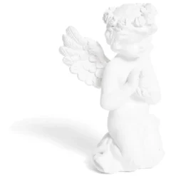 Ange décoratif plastique blanc - 6 modèles