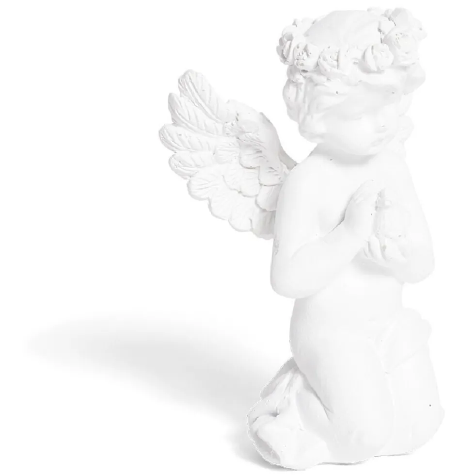 Ange décoratif plastique blanc - 6 modèles