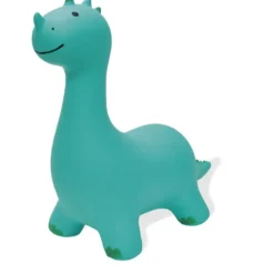Animal sauteur gonflable dinosaure vert 63x26xH59cm