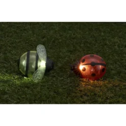 Animal solaire à clipser insecte LED blanc chaud 5,5x8xH7cm (2 modèles)