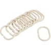 Anneau de douche forme ovale plastique beige x12