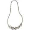 Anneau de douche métal gris x12