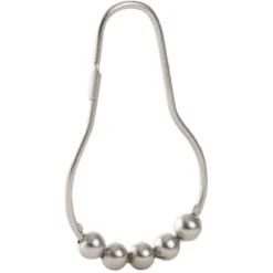 Anneau de douche métal gris x12