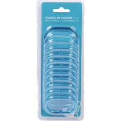 Anneau de douche transparent x12