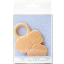 Anneau dentition bébé silicone jaune