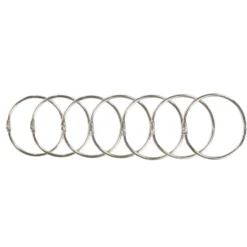 Anneau rideau de douche rond en métal x12