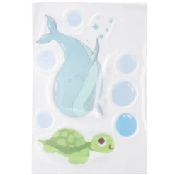 Antidérapant baignoire animaux marins plastique 10x15cm (plusieurs modèles)
