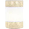 Applique cannage coton beige et blanc