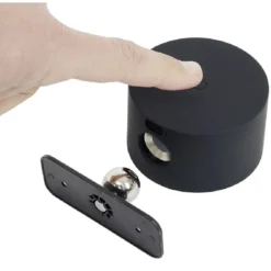 Applique murale nomade rechargeable noir Ø7,5x4,5cm