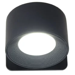 Applique murale nomade rechargeable noir Ø7,5x4,5cm