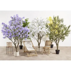 Arbre artificiel XL jacaranda violet H250cm