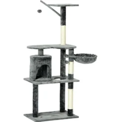 Arbre à chat XL 3 niveaux couchage griffoir H148cm