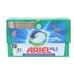 Ariel pods tout-en-1 senteur Alpine 20 lavages
