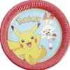 Assiette carton x8 Pokémon Ø22,5cm