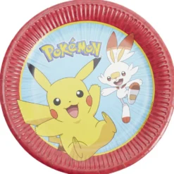 Assiette carton x8 Pokémon Ø22,5cm